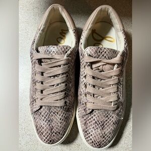 Sam Edelman Ethyl Sesame snake print leather sneakers